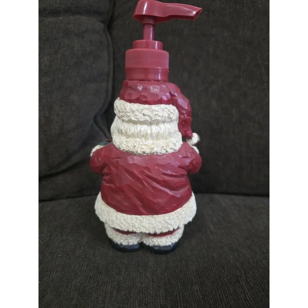 Whimsical Santa Claus Soap Lotion Pump Dispenser Ceramic Christmas Decor